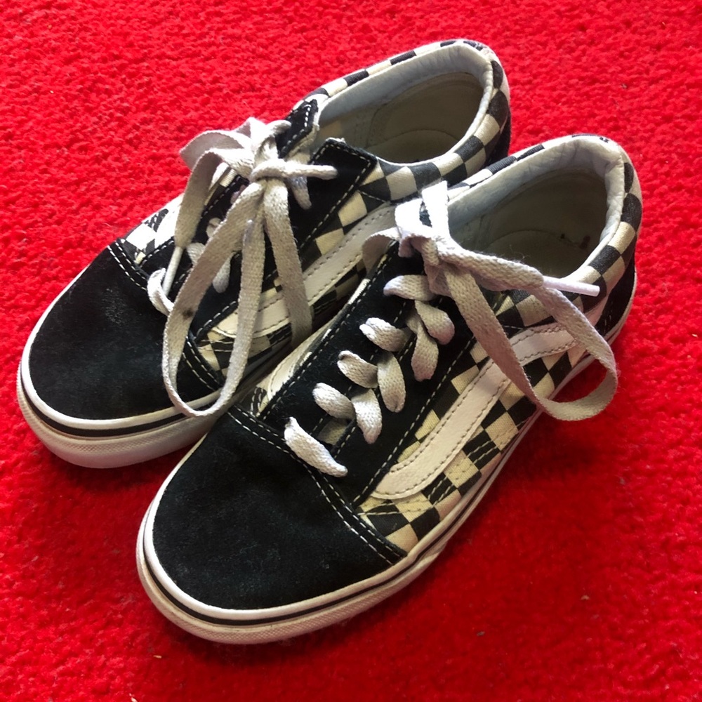 Checkered vans for kids